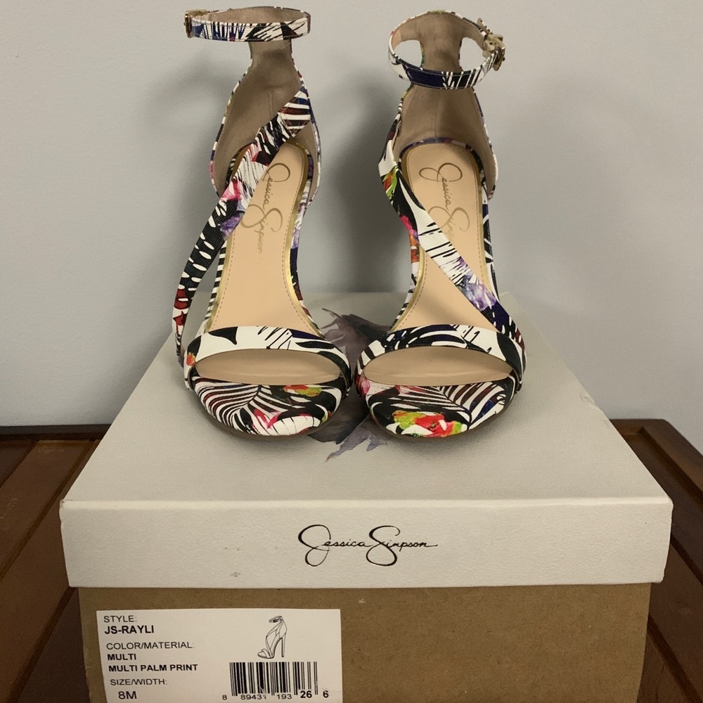 Jessica Simpson Multi Palm Print Heel